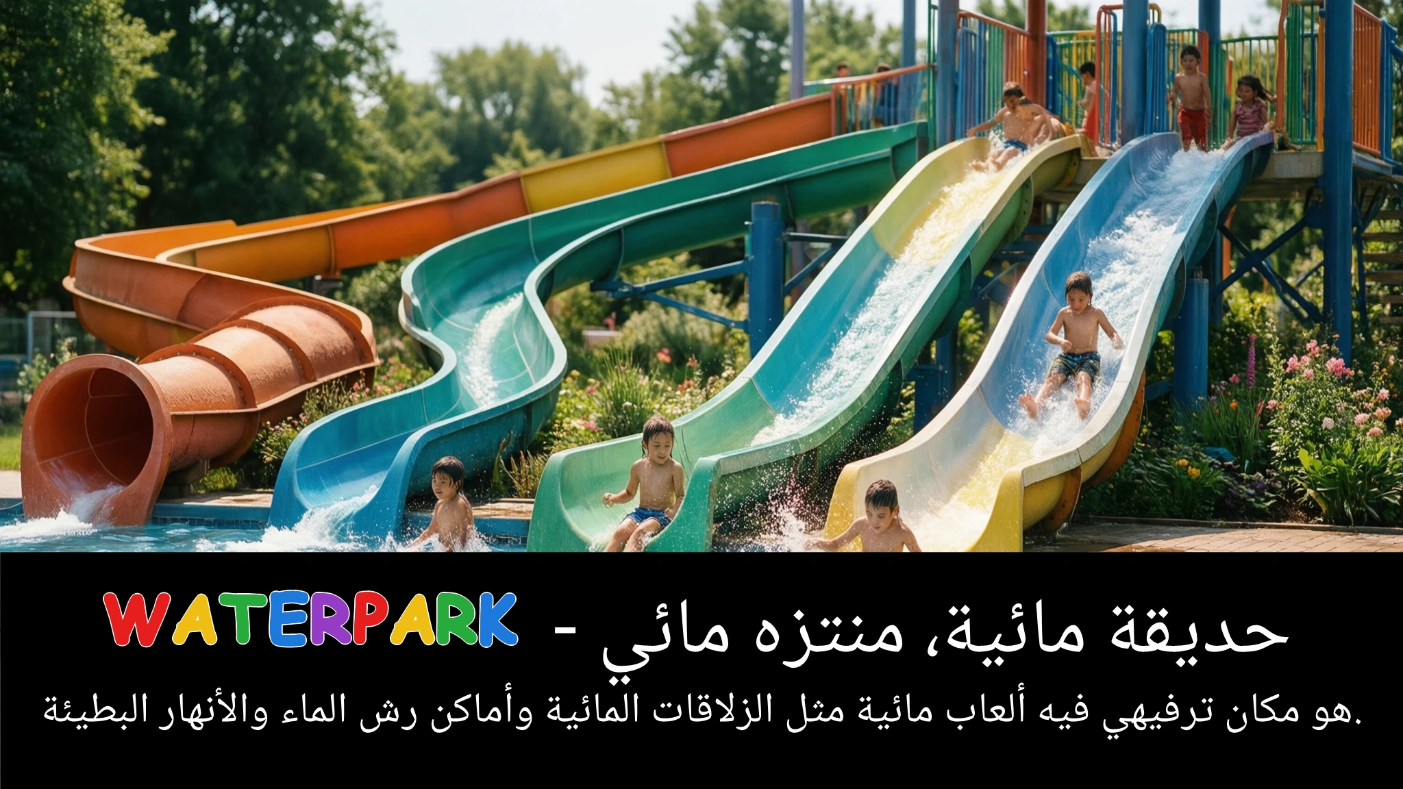 Arabic Illustration for waterpark